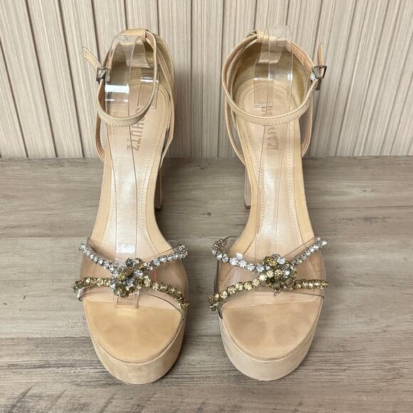 SCHUTZ Women's Jayda Ankle Strap Platform Heels Size 9.5B - Picture 4 of 16